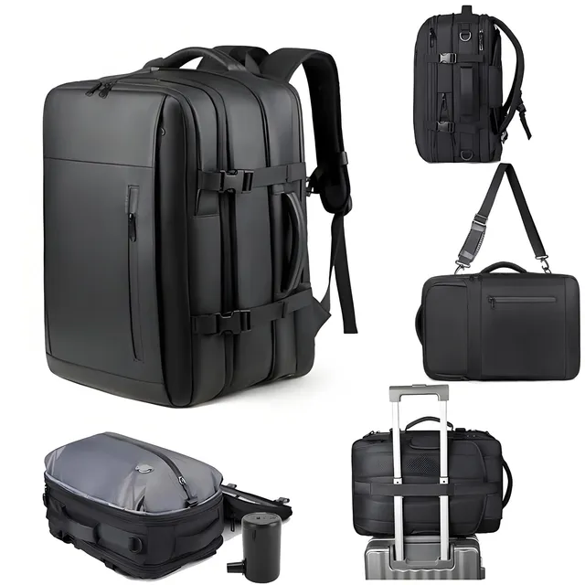 Elprico Zaino Viaggio con Pompa 36-55 L Impermeabile 17,3 Pollici