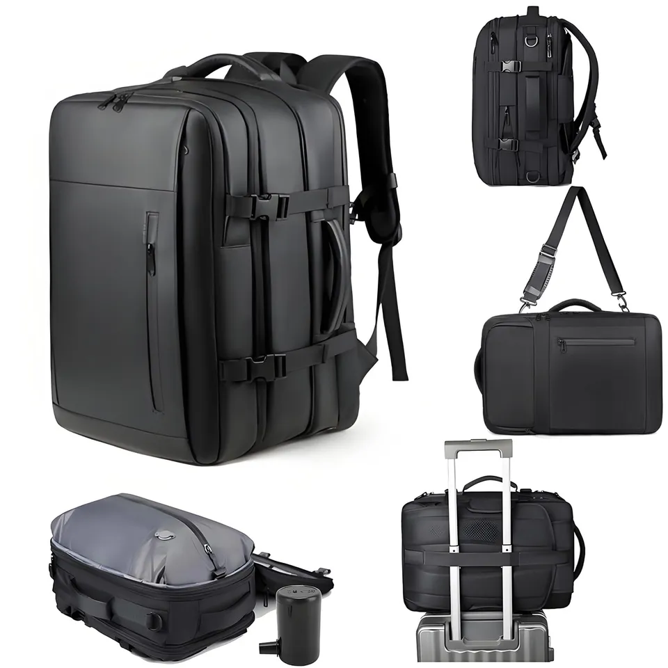 Elprico Zaino Viaggio con Pompa 36-55 L Impermeabile 17,3 Pollici