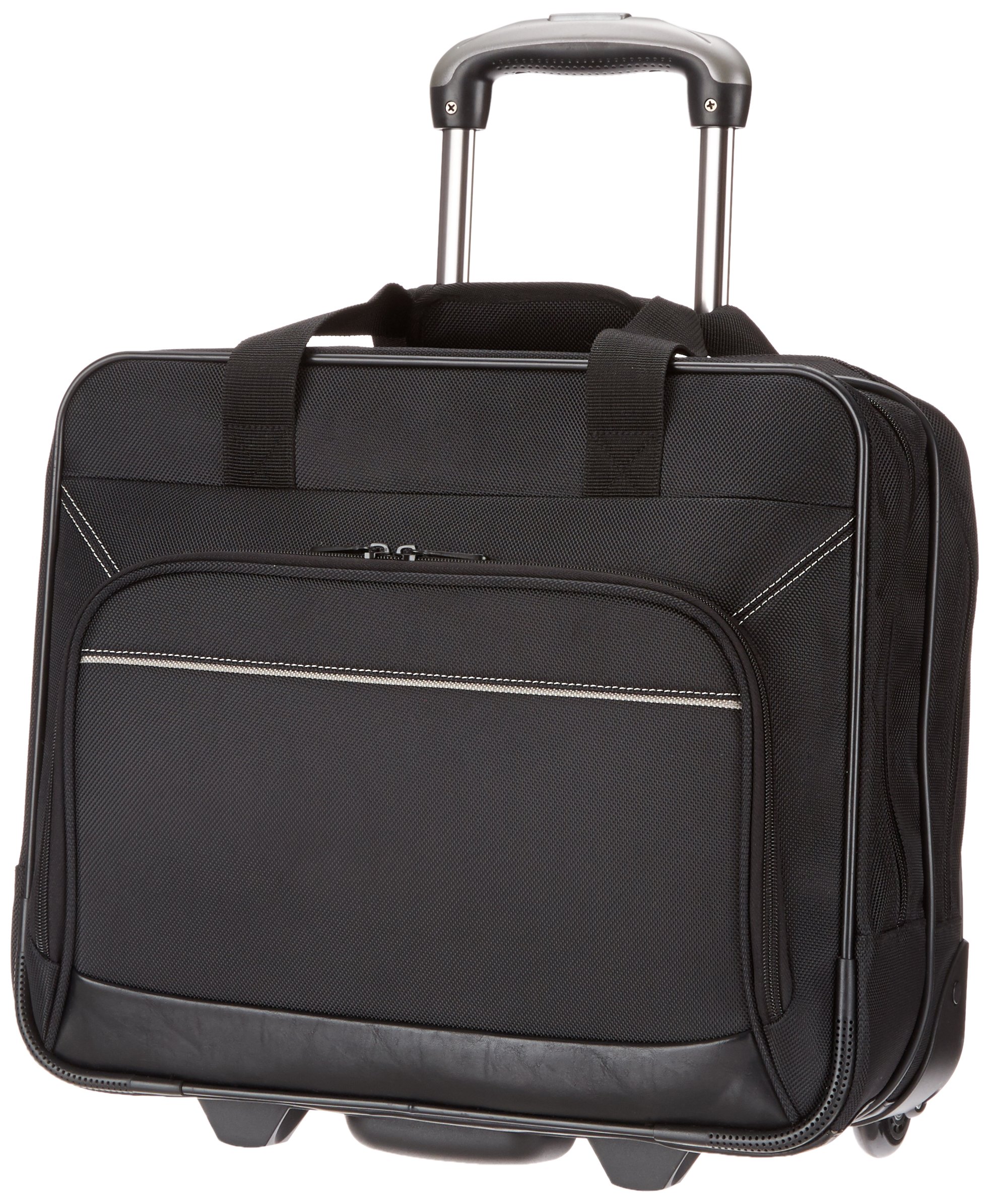 AmazonBasics Borsa Laptop con Ruote da Viaggio Nera