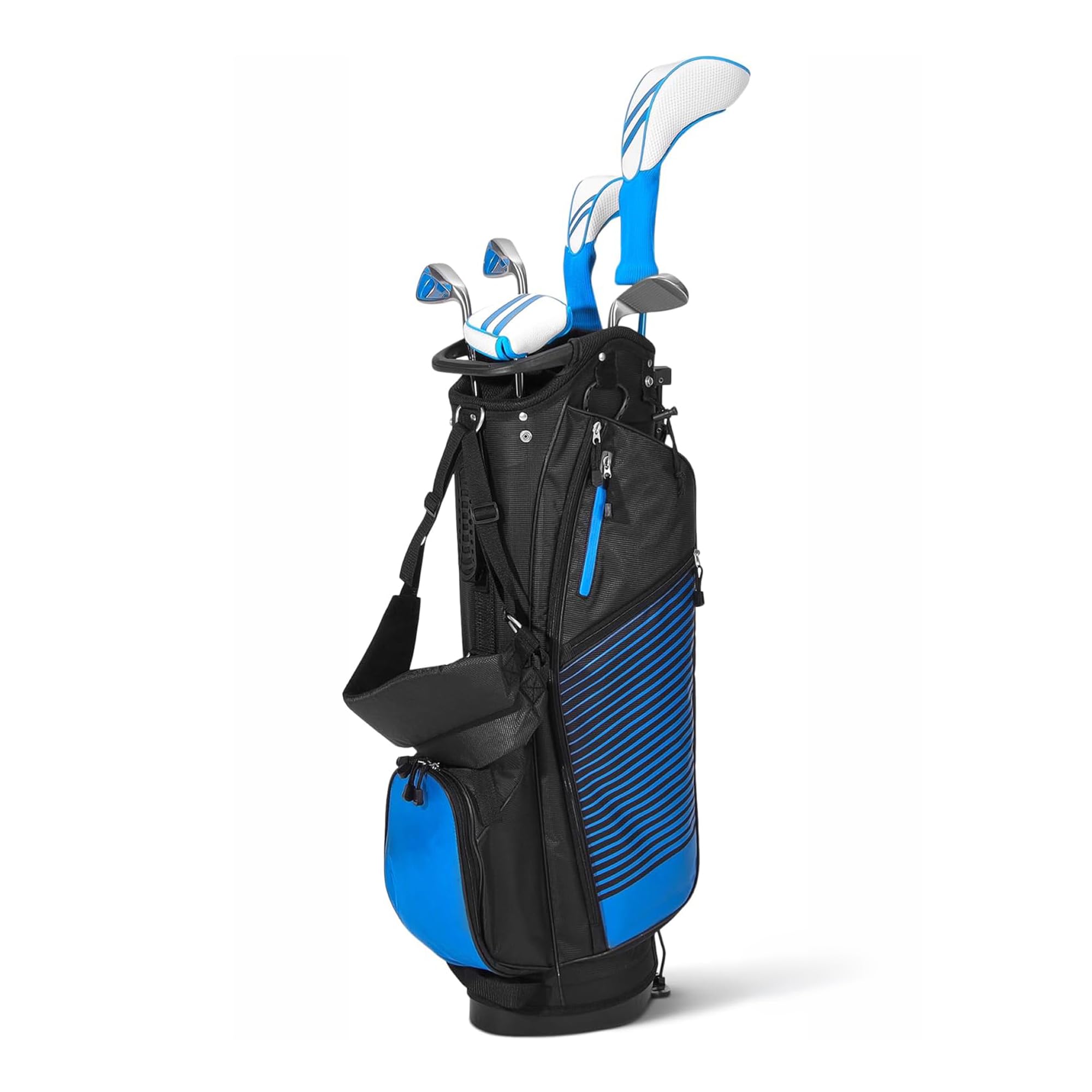 Amazon Basics set mazze da golf 6 pezzi rosa/nero con sacca