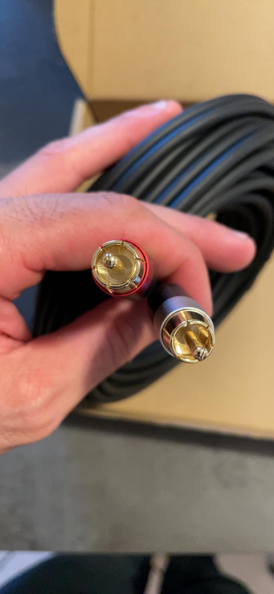 Amazon Basics Cavo Audio RCA 2 Maschi 7,5 m Grigio Antracite