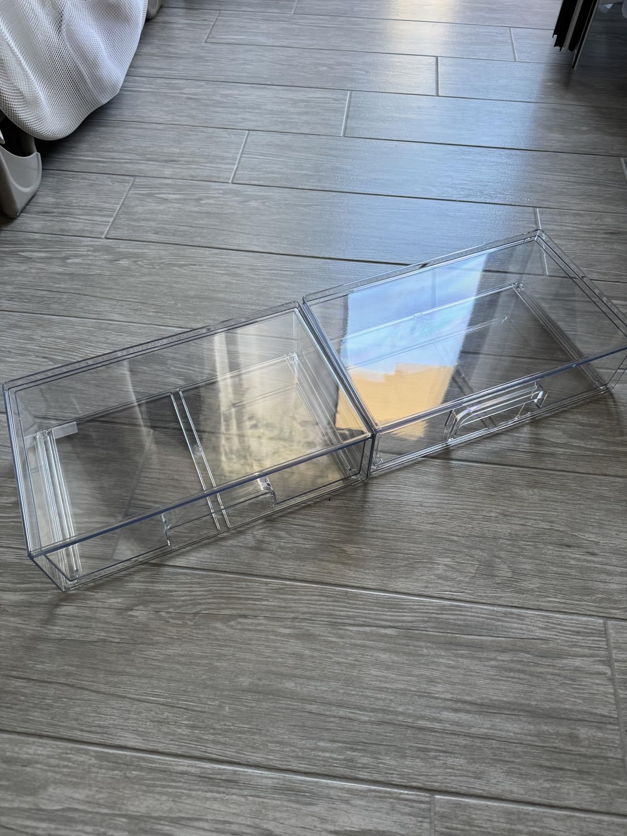 Amazon Basics organizer trucco trasparente 4 pezzi 11,3 cm