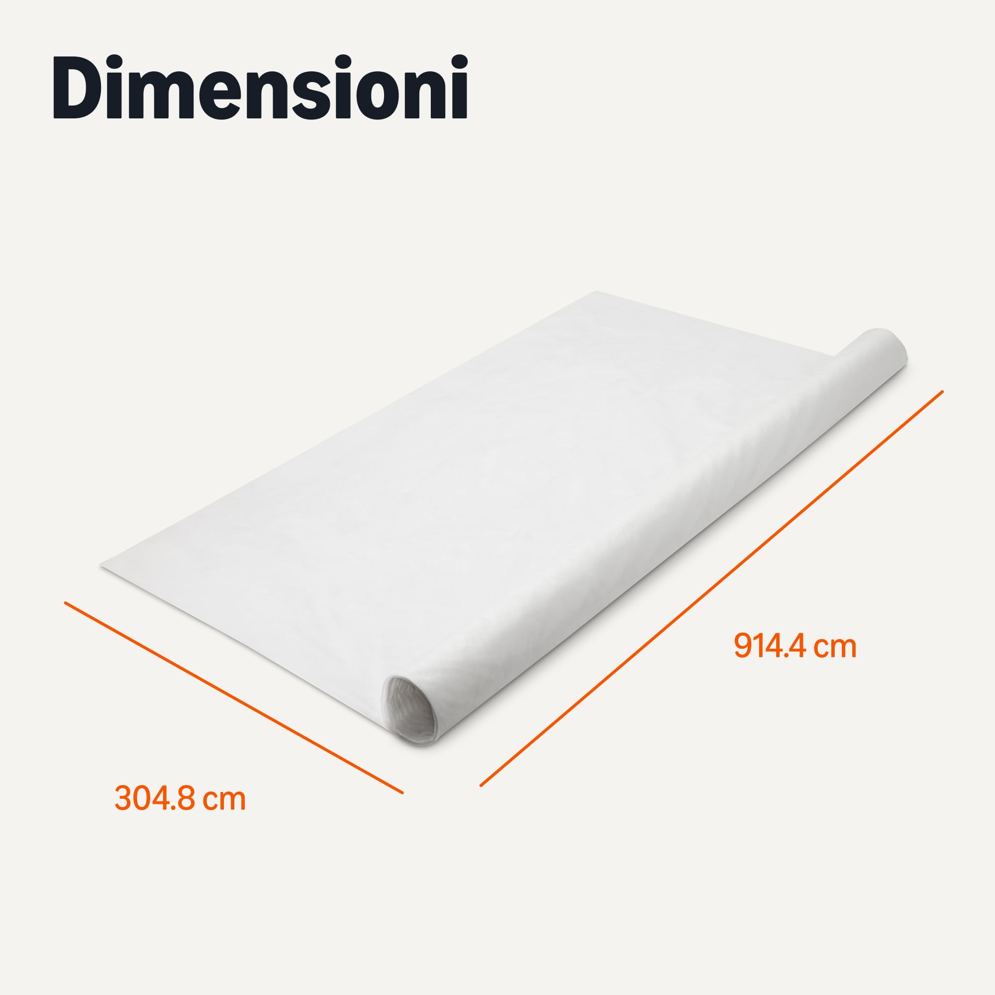 Amazon Basics Telo piante antigelo 3x9,1 m bianco