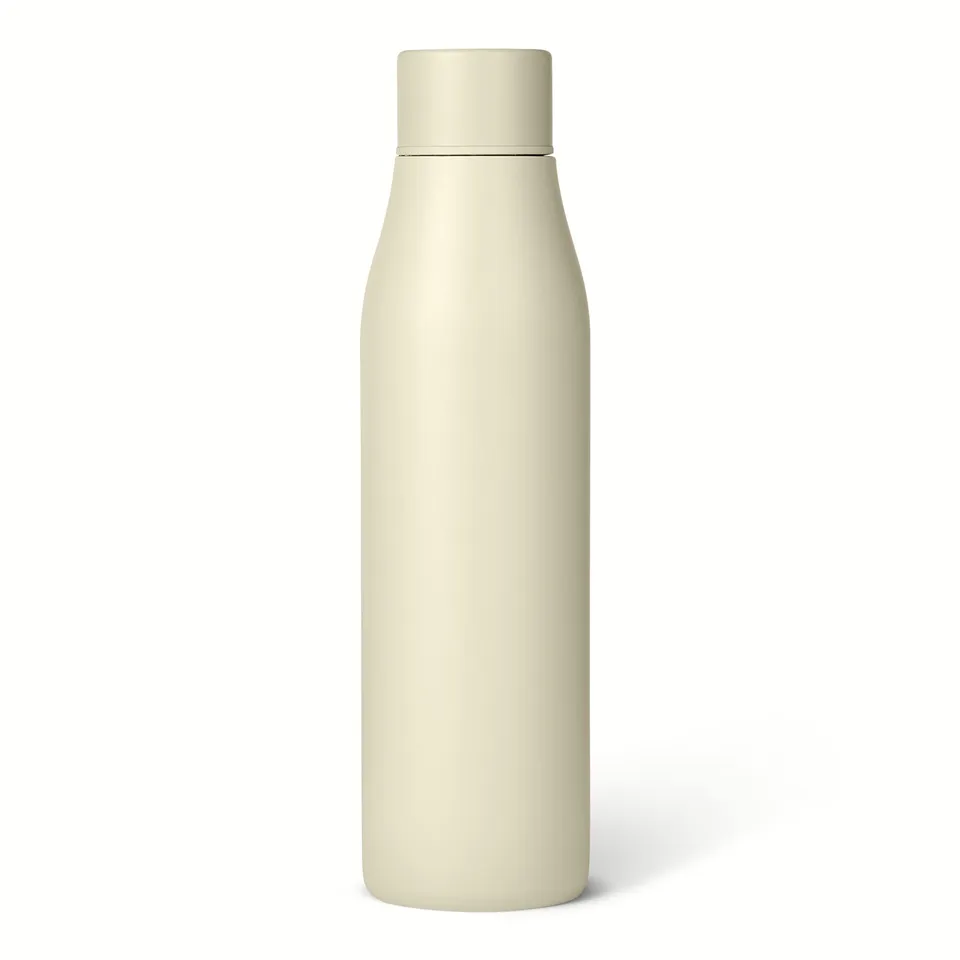 Amazon Basics Borraccia Termica 592 ml Bianco Sporco Inox
