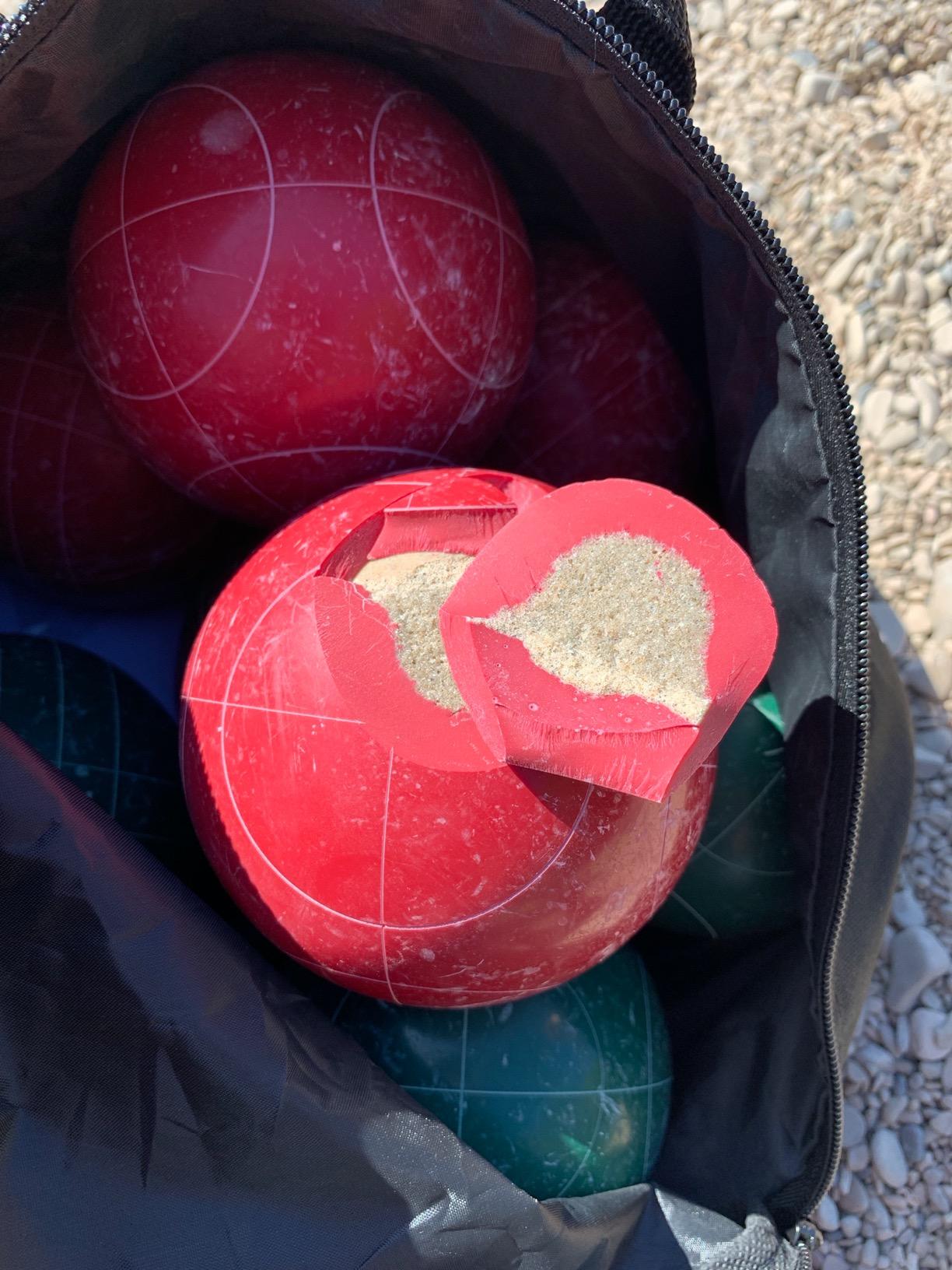 AmazonBasics Set Bocce 100 mm 8+1 con Custodia Adulti