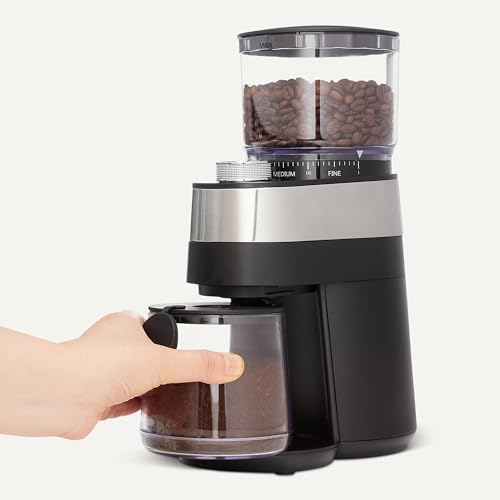 Amazon Basics Macinacaffè elettrico 30 livelli nero