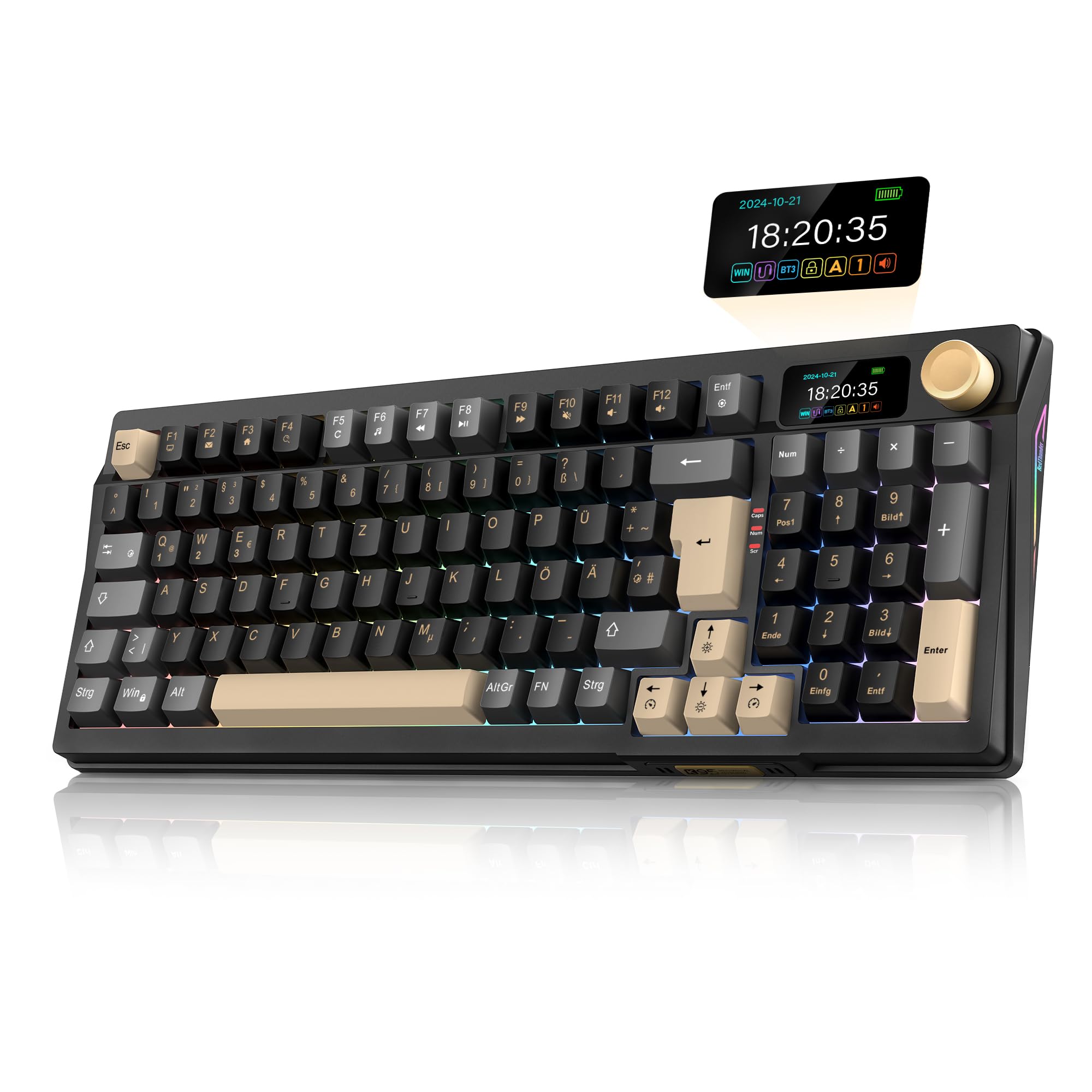 RedThunder K95-BGP tastiera gaming wireless QWERTZ RGB