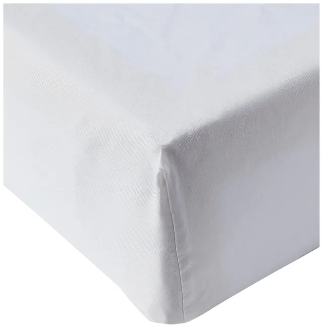 AmazonBasics Lenzuolo con Angoli 180x200 Bianco Cotone
