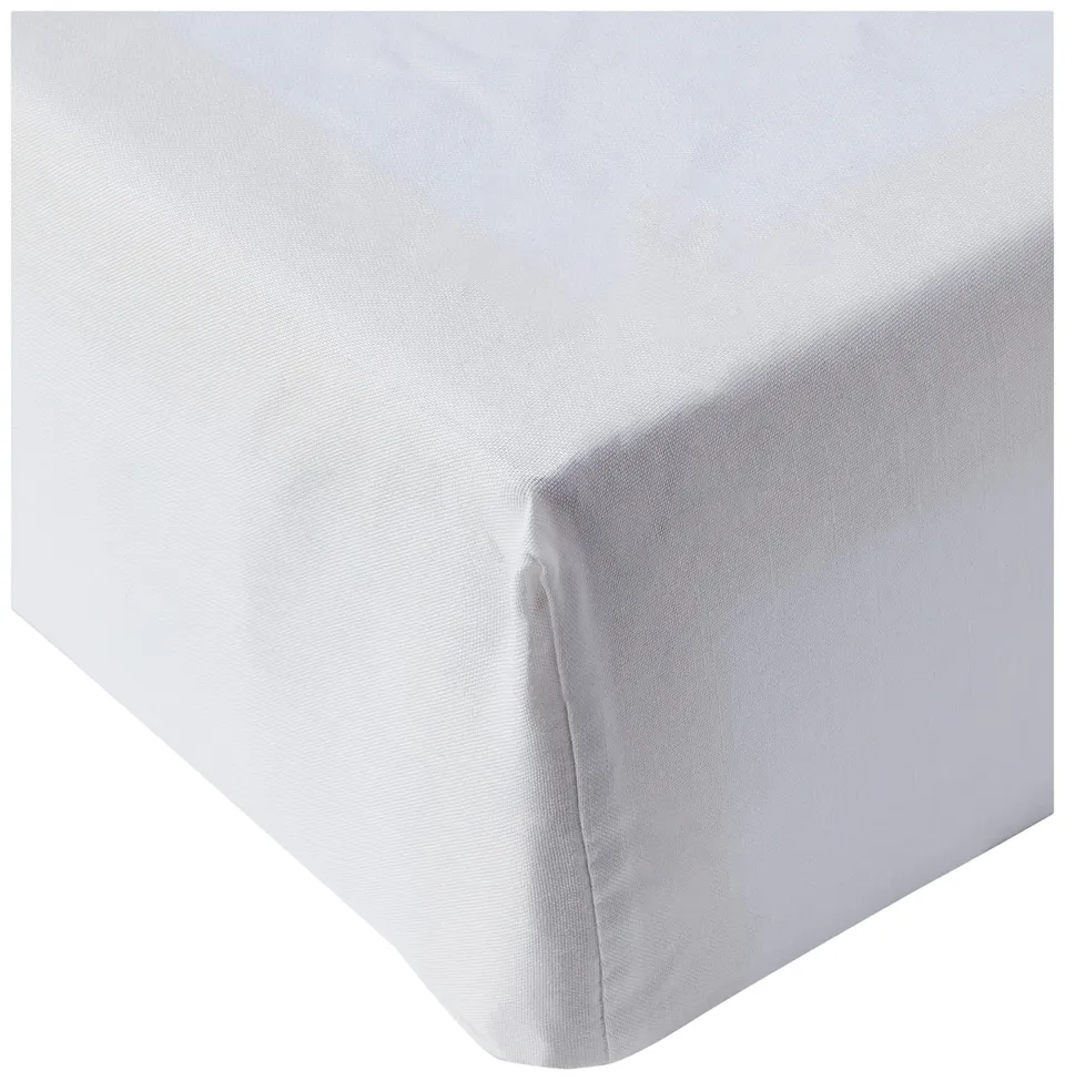 AmazonBasics Lenzuolo con Angoli 180x200 Bianco Cotone