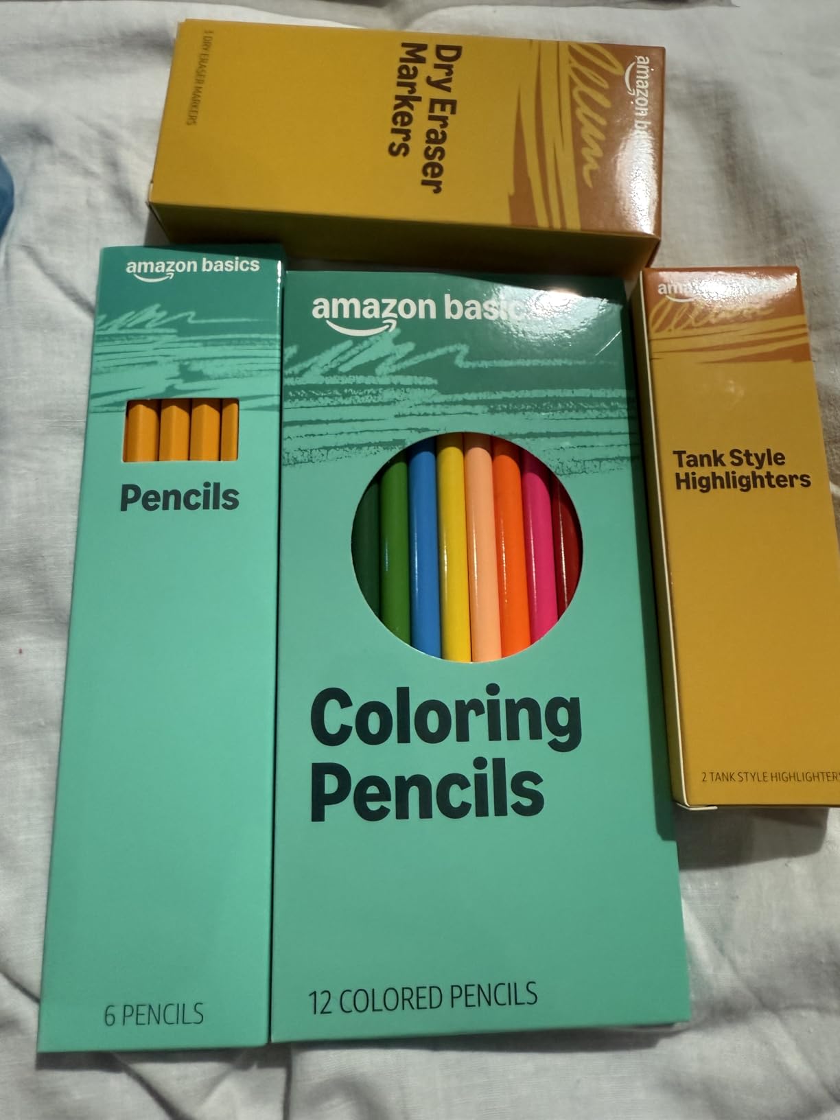 AmazonBasics Kit Scuola 44 Pezzi Multicolore Completo