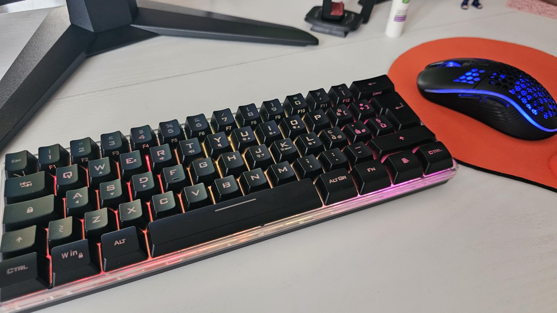 RedThunder K62 kit tastiera e mouse gaming wireless nero RGB