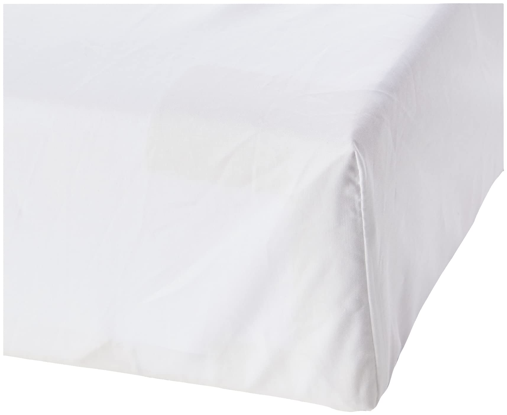 AmazonBasics Everyday Lenzuolo Angoli King 180x200 Bianco Cotone