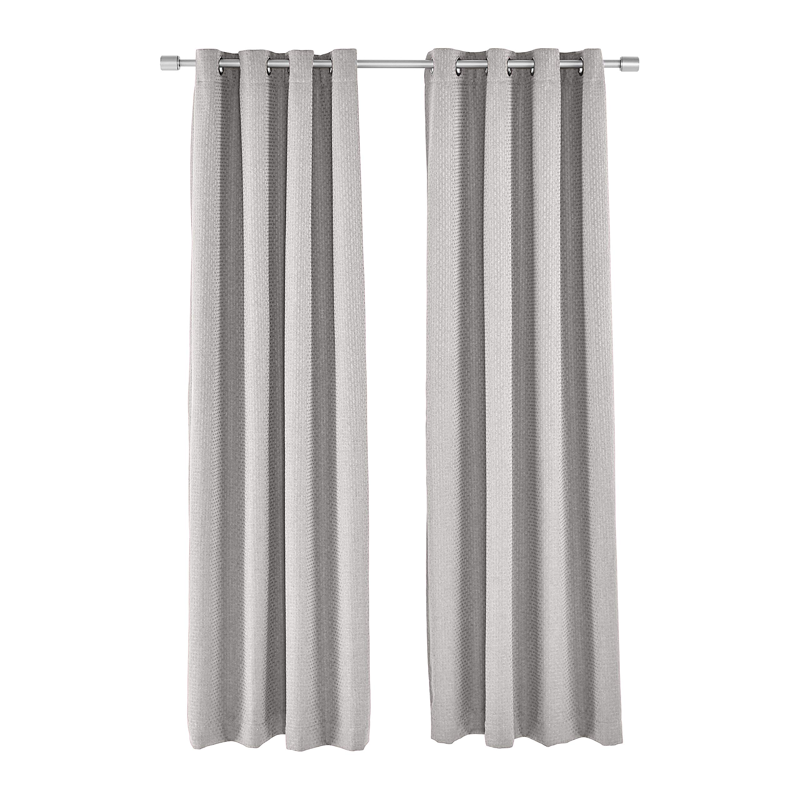 Amazon Basics Basket Weave Tenda Oscurante 132x241 Grigio 2 Pezzi