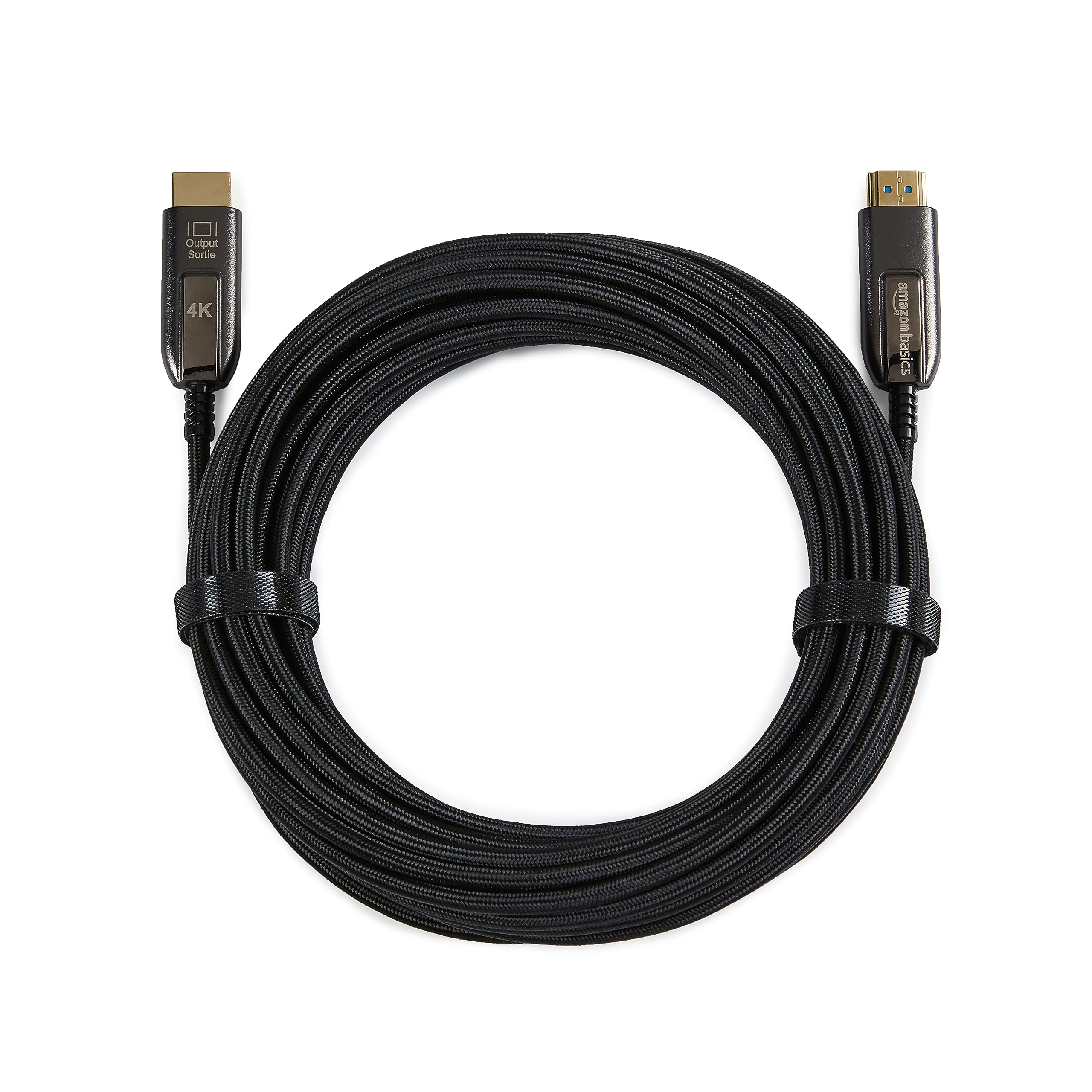 Amazon Basics cavo HDMI 4K 10 m fibra ottica nero
