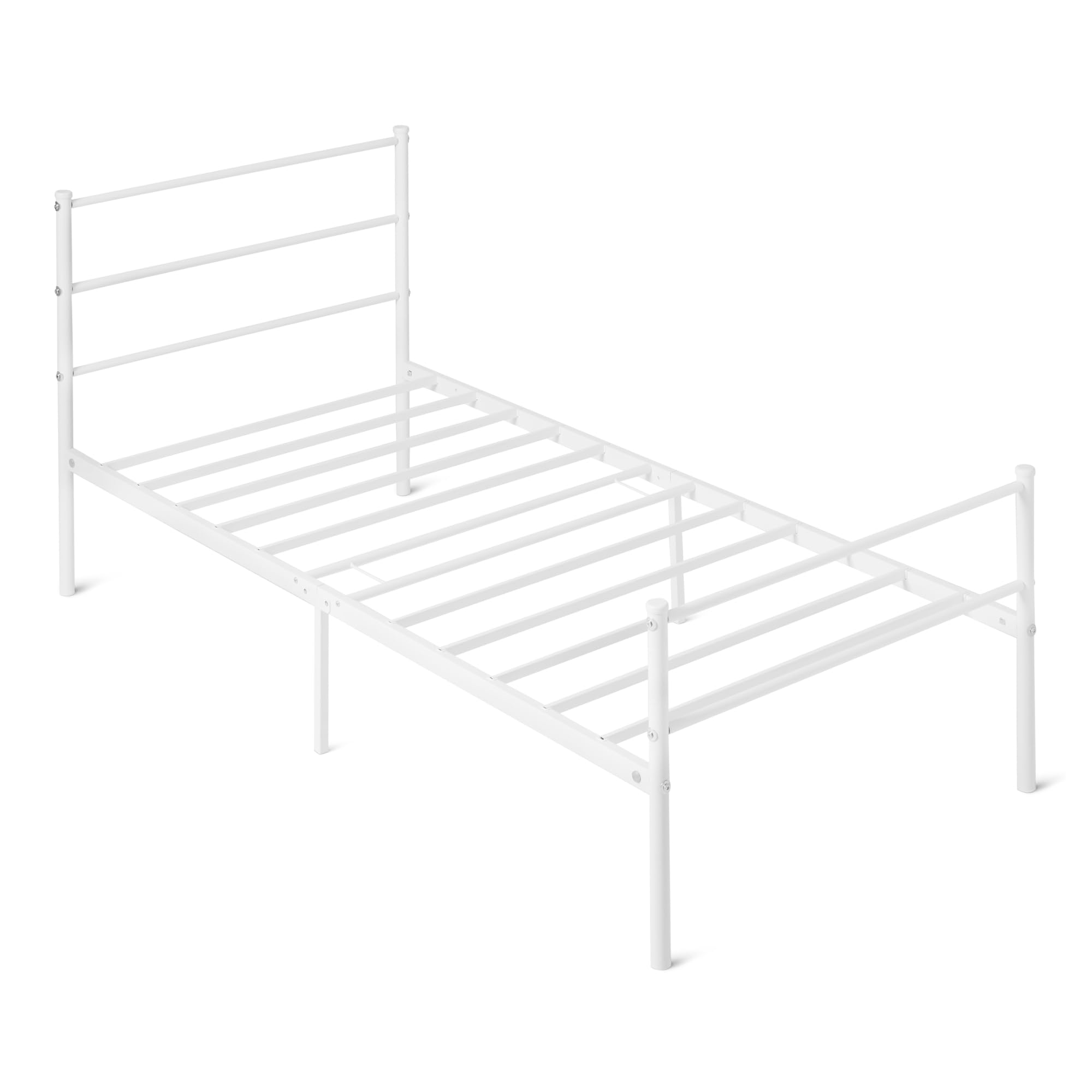 AmazonBasics Giroletto Testiera 90x200 cm Nero Singolo Acciaio