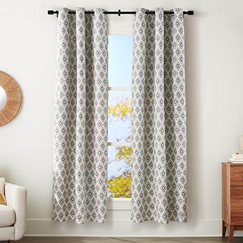 Amazon Basics SilkySoft Tende Oscuranti 2pz 42x95 Tribal Diamond