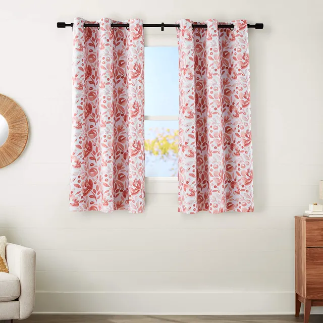 Amazon Basics SilkySoft Tende Oscuranti 2pz 42x54 Floreale Blush