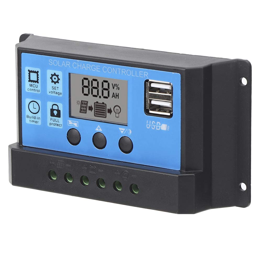 Elprico regolatore carica solare 50A 12V/24V PWM LCD USB