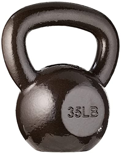 AmazonBasics kettlebell ghisa 35 lb manico largo