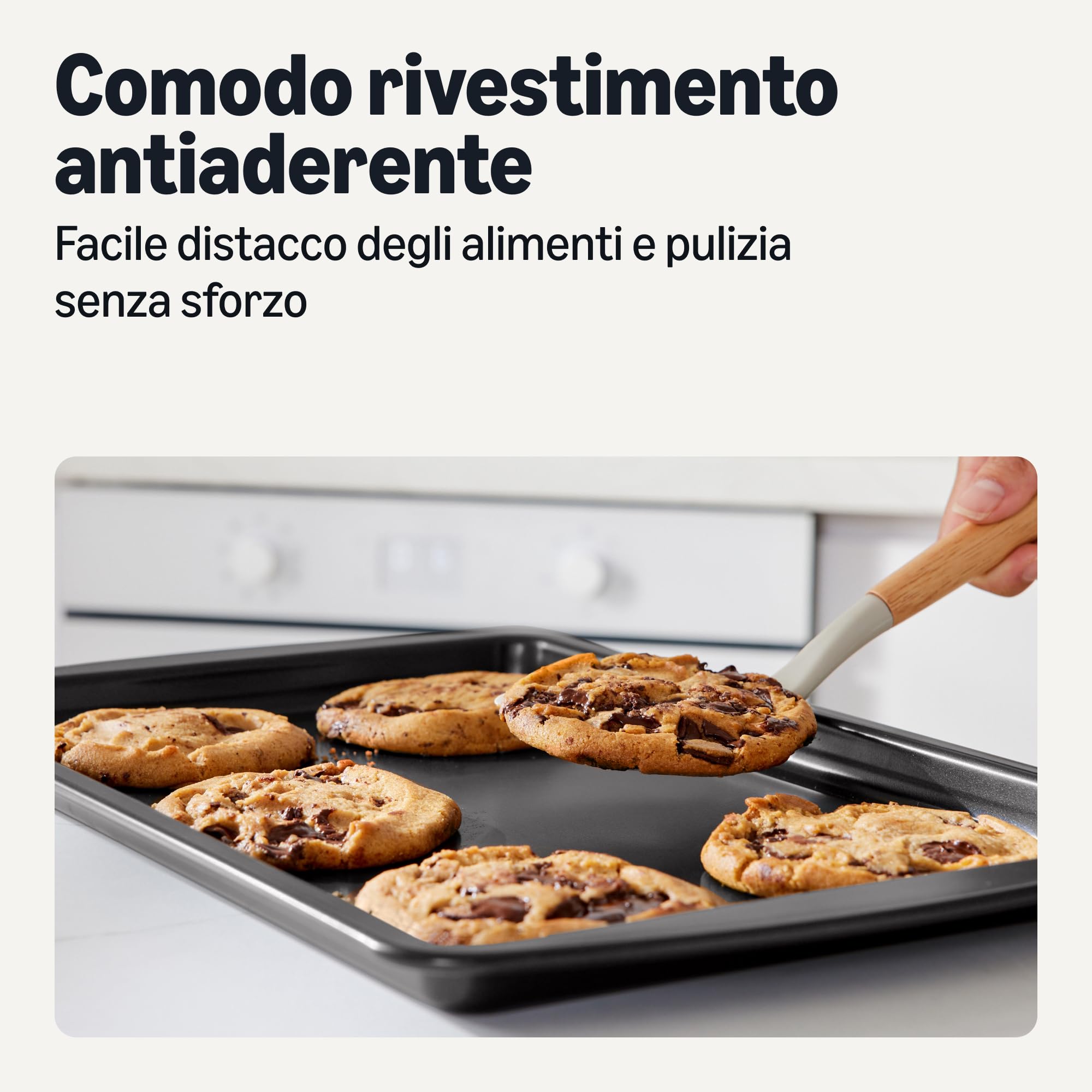 Amazon Basics Set 3 Teglie Forno Antiaderenti Impilabili