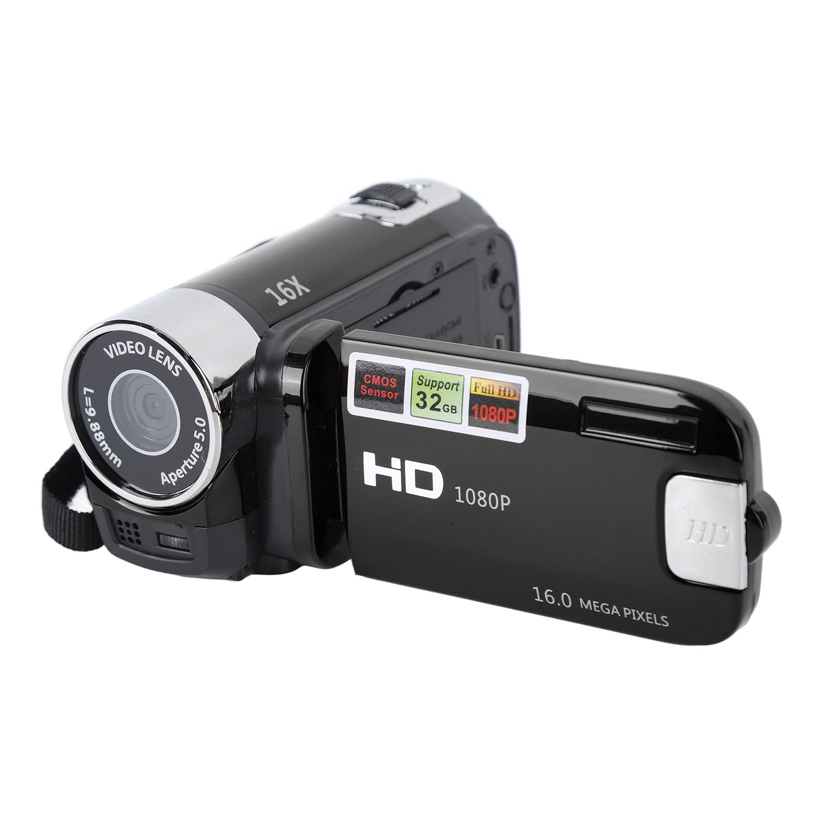 Elprico videocamera DV 4K 48MP nera zoom 16x