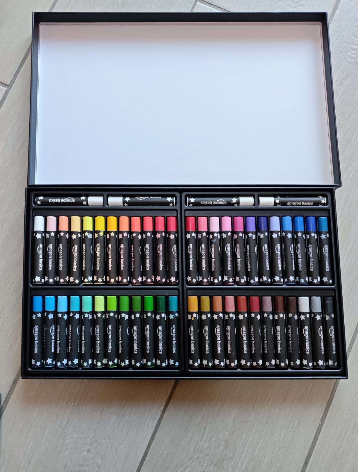 Amazon Basics pastelli a olio morbidi 48 colori per artisti
