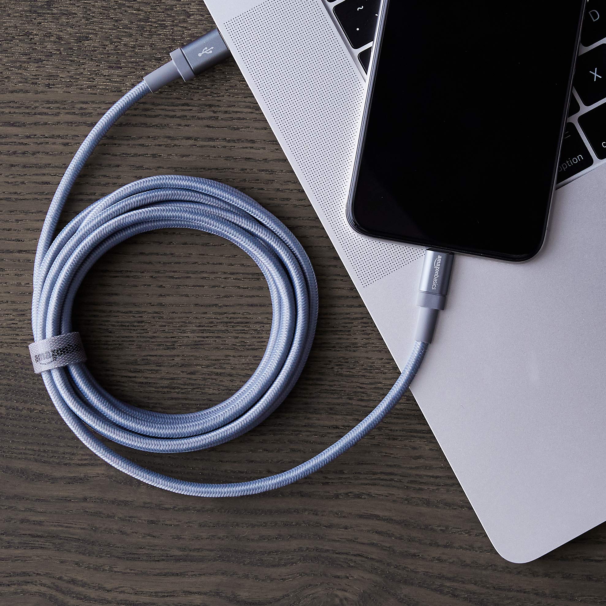 Amazon Basics Cavo USB-C Lightning 1,8 m Grigio Scuro MFi