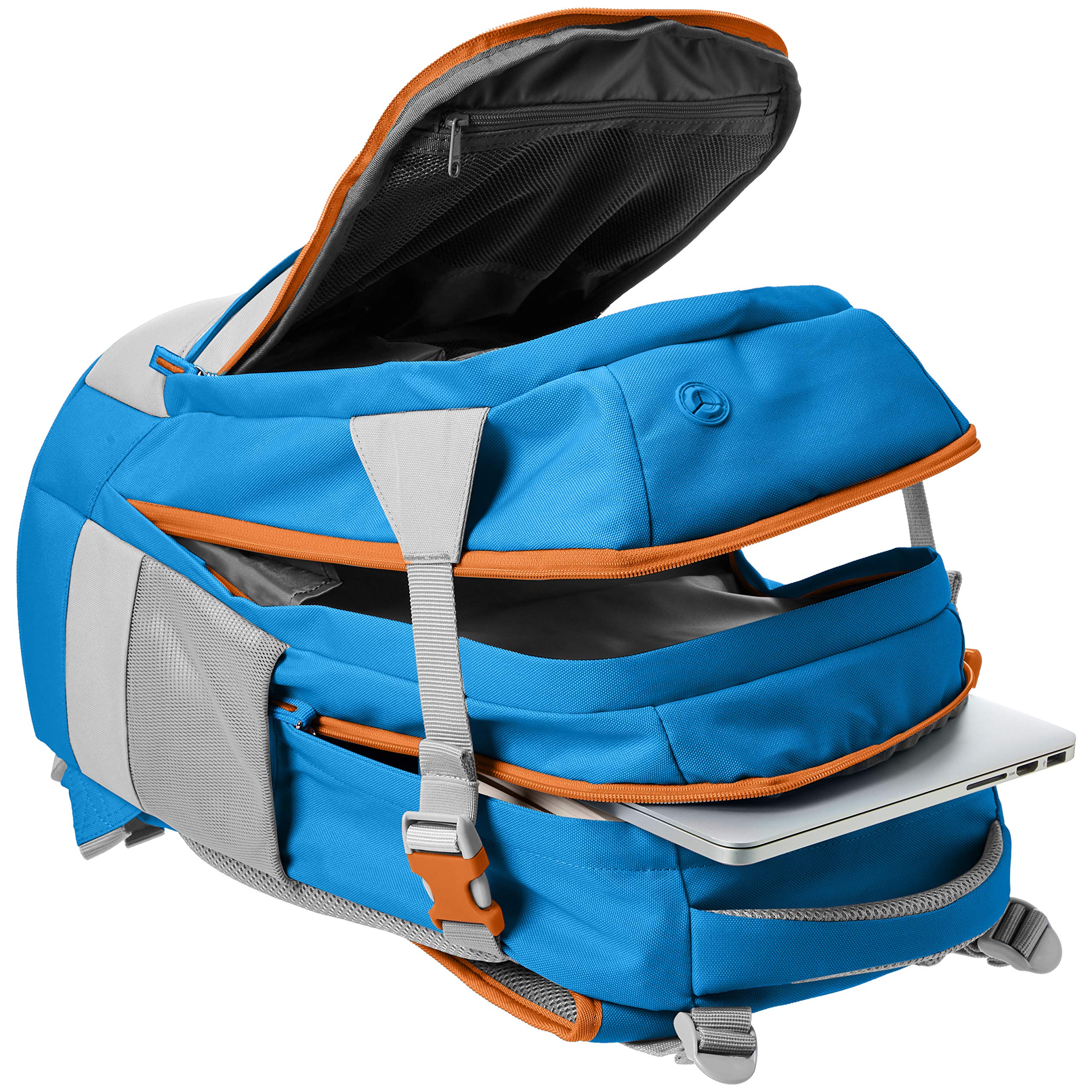 AmazonBasics Zaino Ergonomico Blu 30 Litri Impermeabile