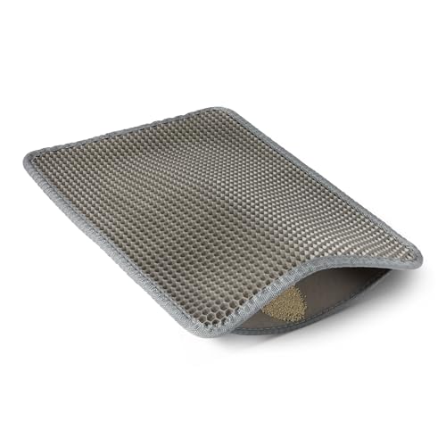 Amazon Basics tappetino lettiera gatto 61x38 doppio strato grigio