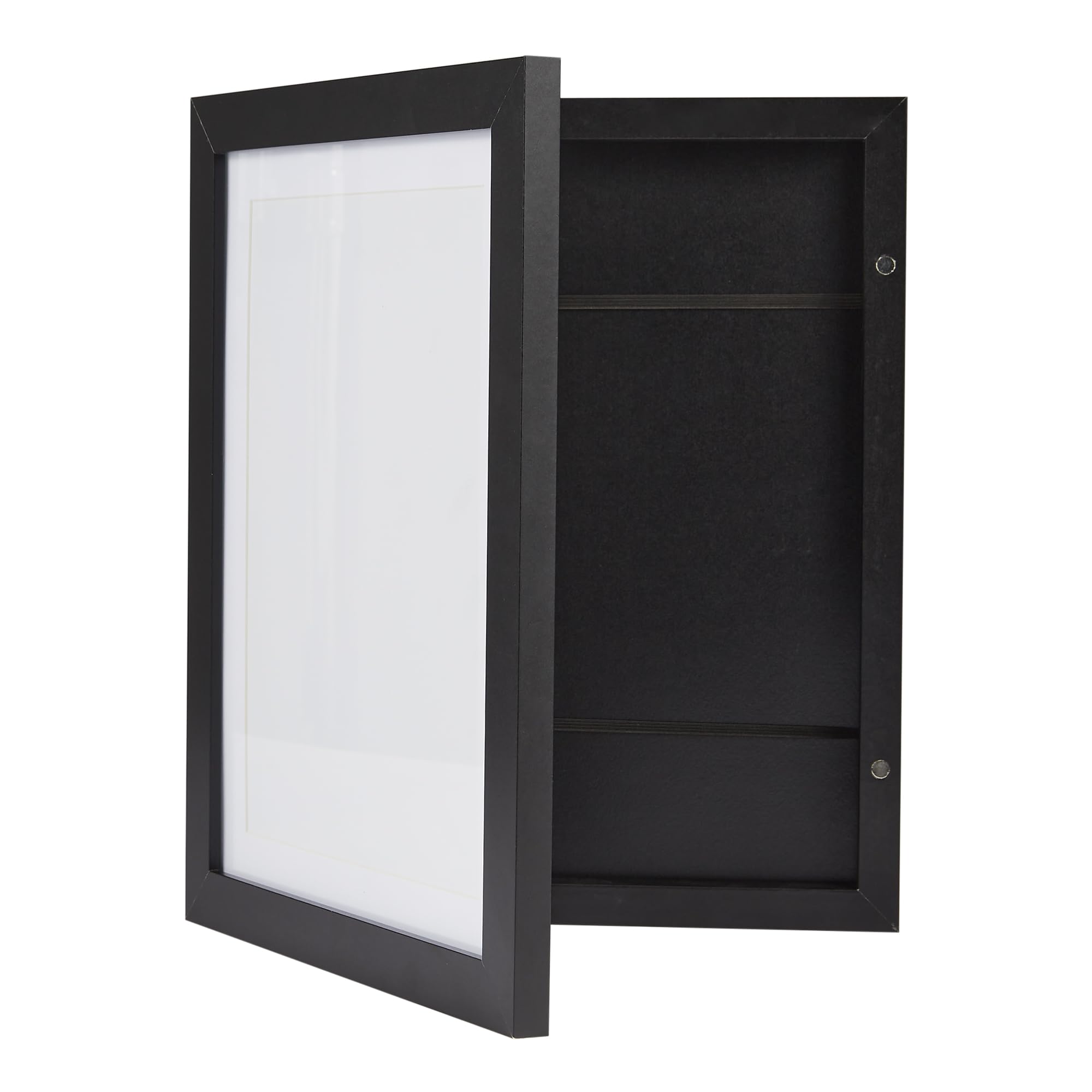 AmazonBasics Cornice in Legno Nera 25,4x31,7 cm con Passepartout