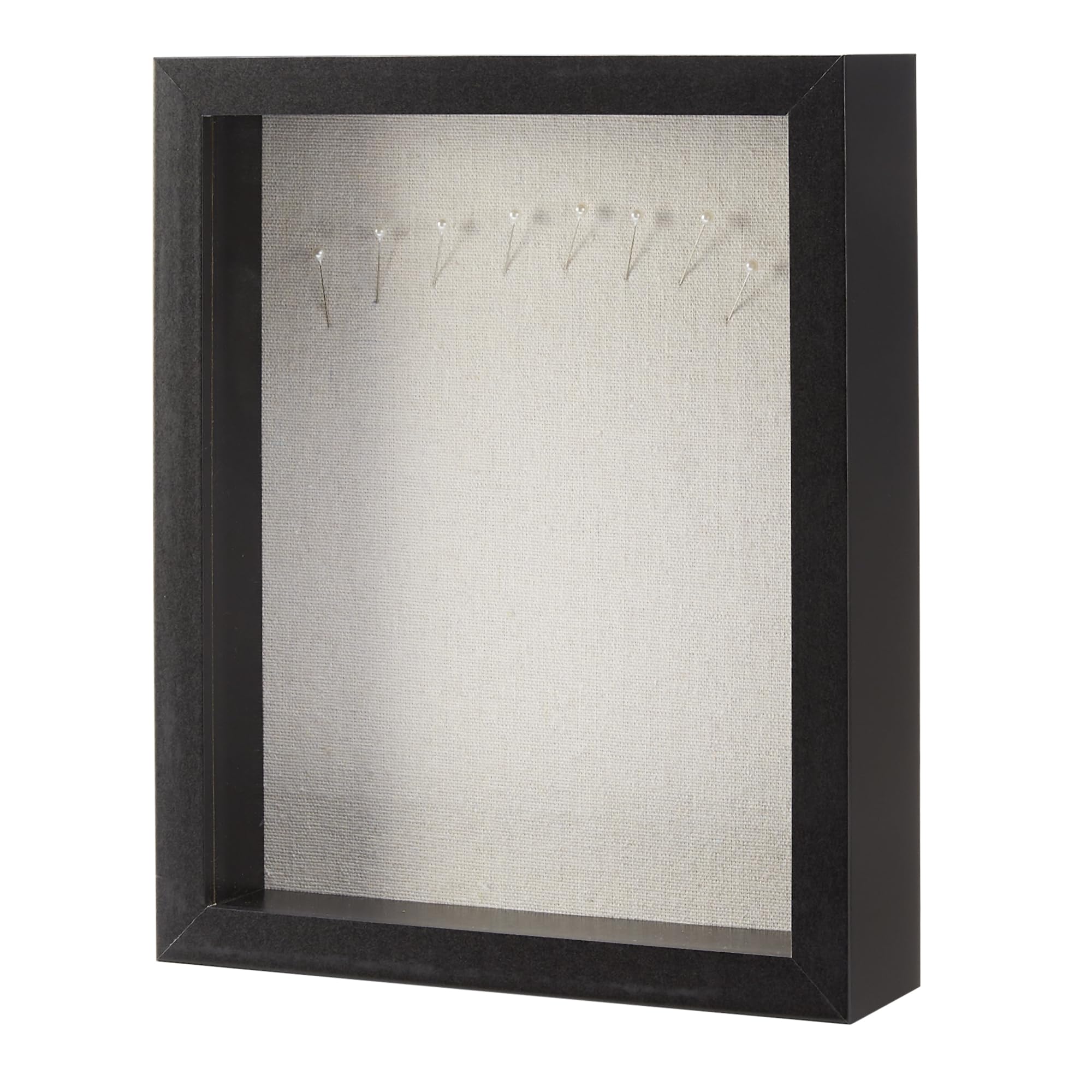 Amazon Basics Cornice Shadow Box Legno 20x25 cm Nero Vetro