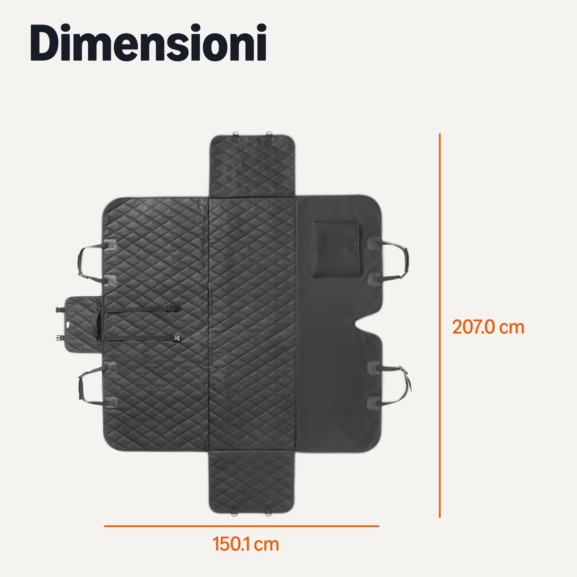 AmazonBasics Coprisedile Auto Cani Nero Impermeabile