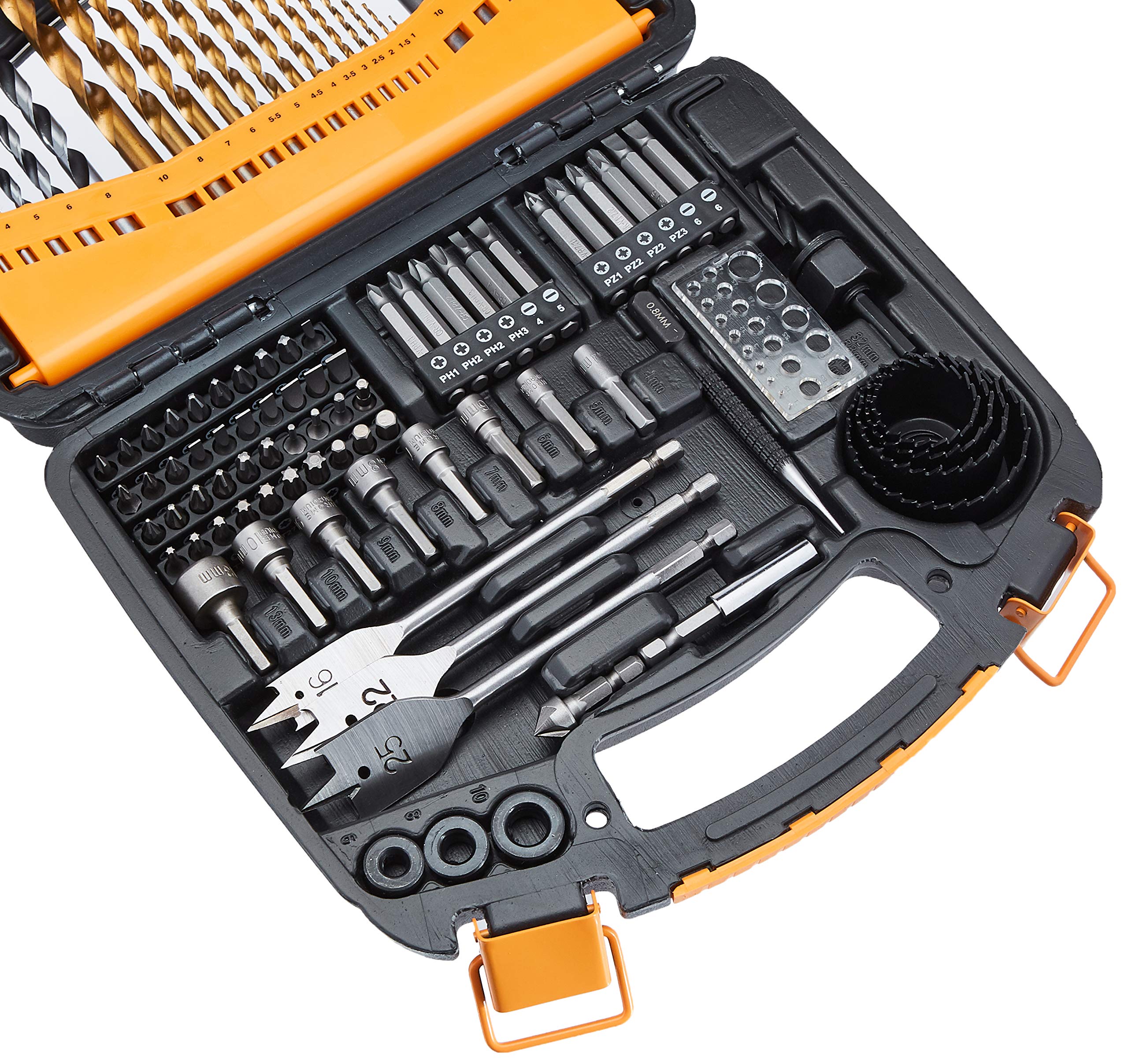 Amazon Basics Set 100 Punte Trapano e Bit Multiuso