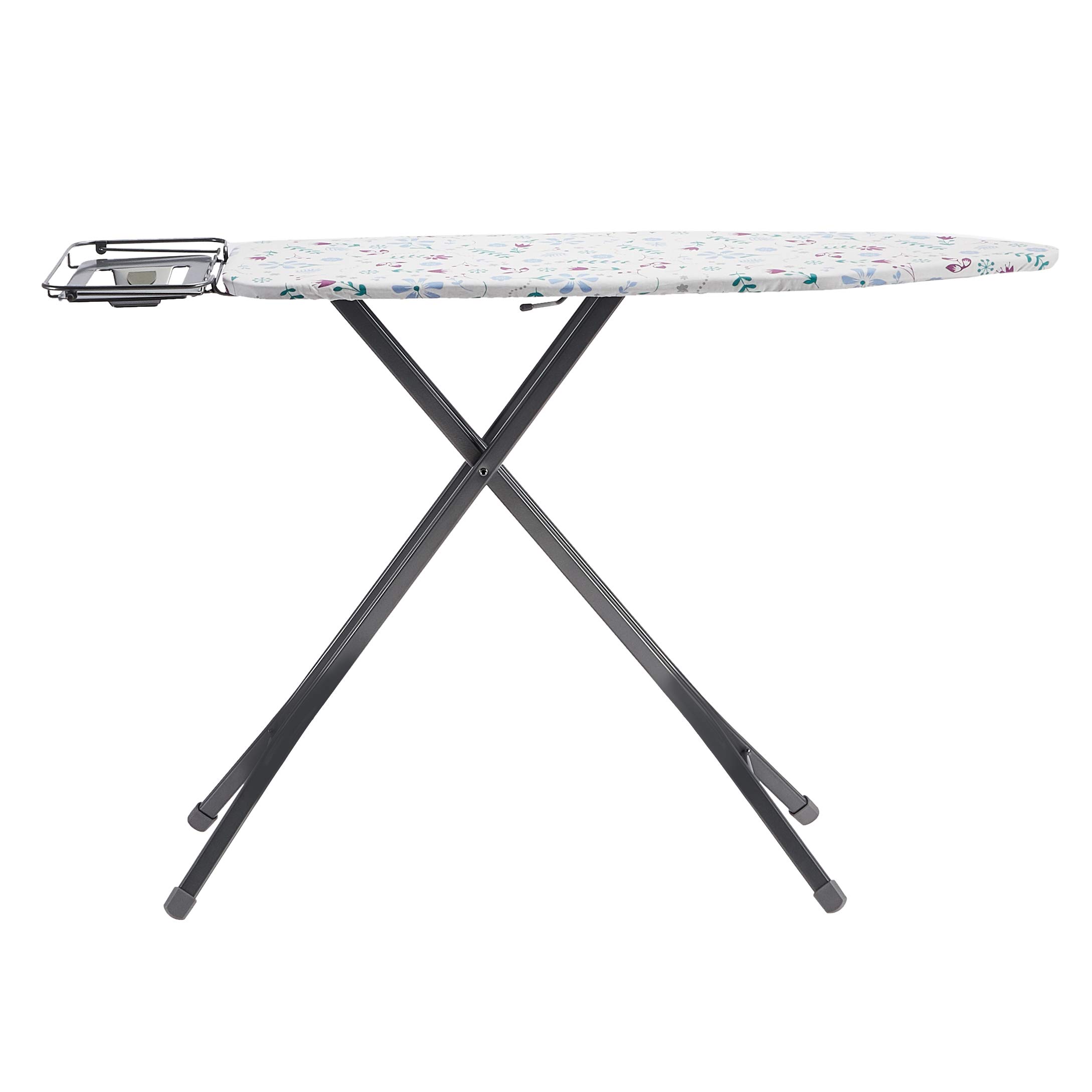 Amazon Basics asse da stiro grande 122x38 cm grigio con ripiano vapore