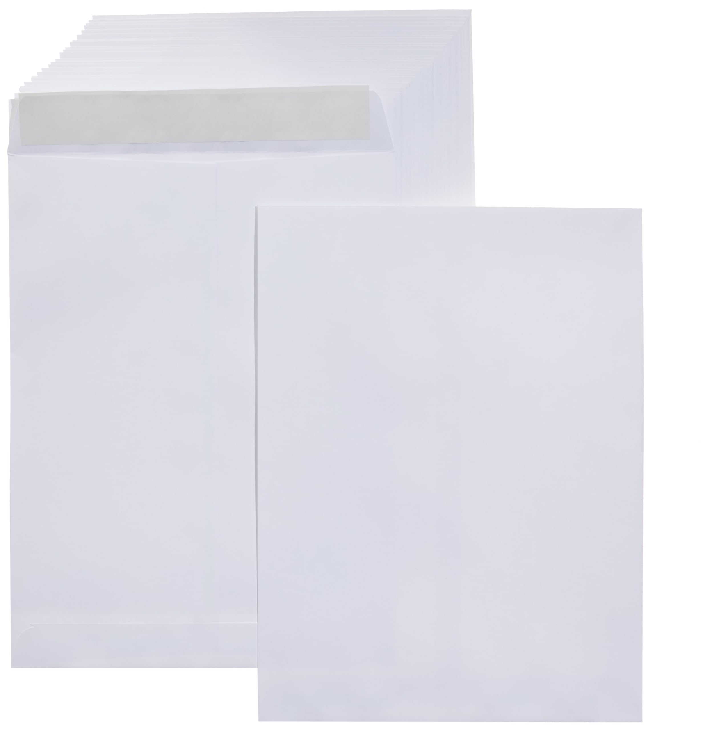 Amazon Basics Buste Catalogo Adesive 100 Pezzi Bianco