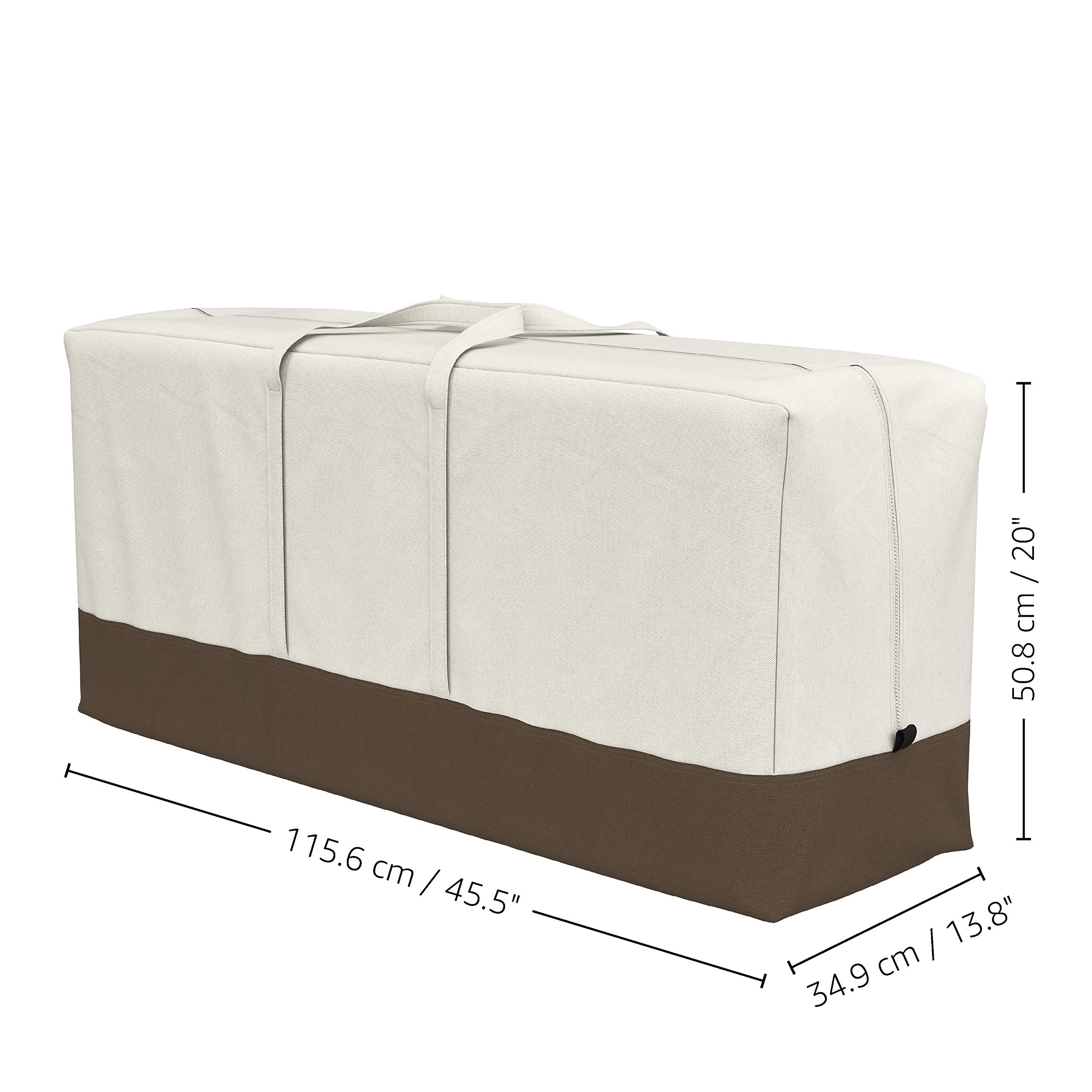 AmazonBasics Sacca Protezione Cuscini Giardino Beige 115cm