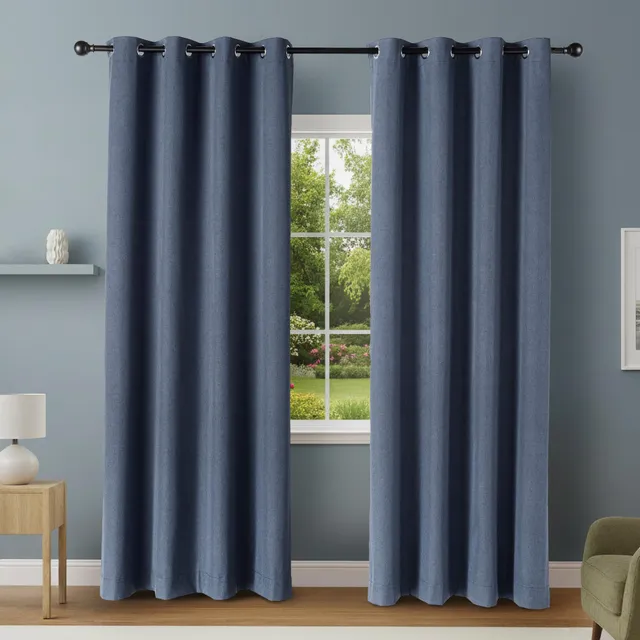 Amazon Basics Tende Oscuranti 132x244 cm Blu Navy 2 Teli