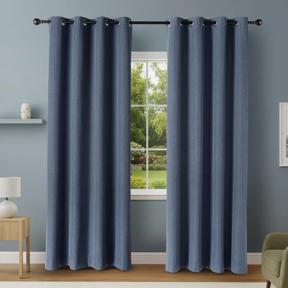 Amazon Basics Tende Oscuranti 132x244 cm Blu Navy 2 Teli