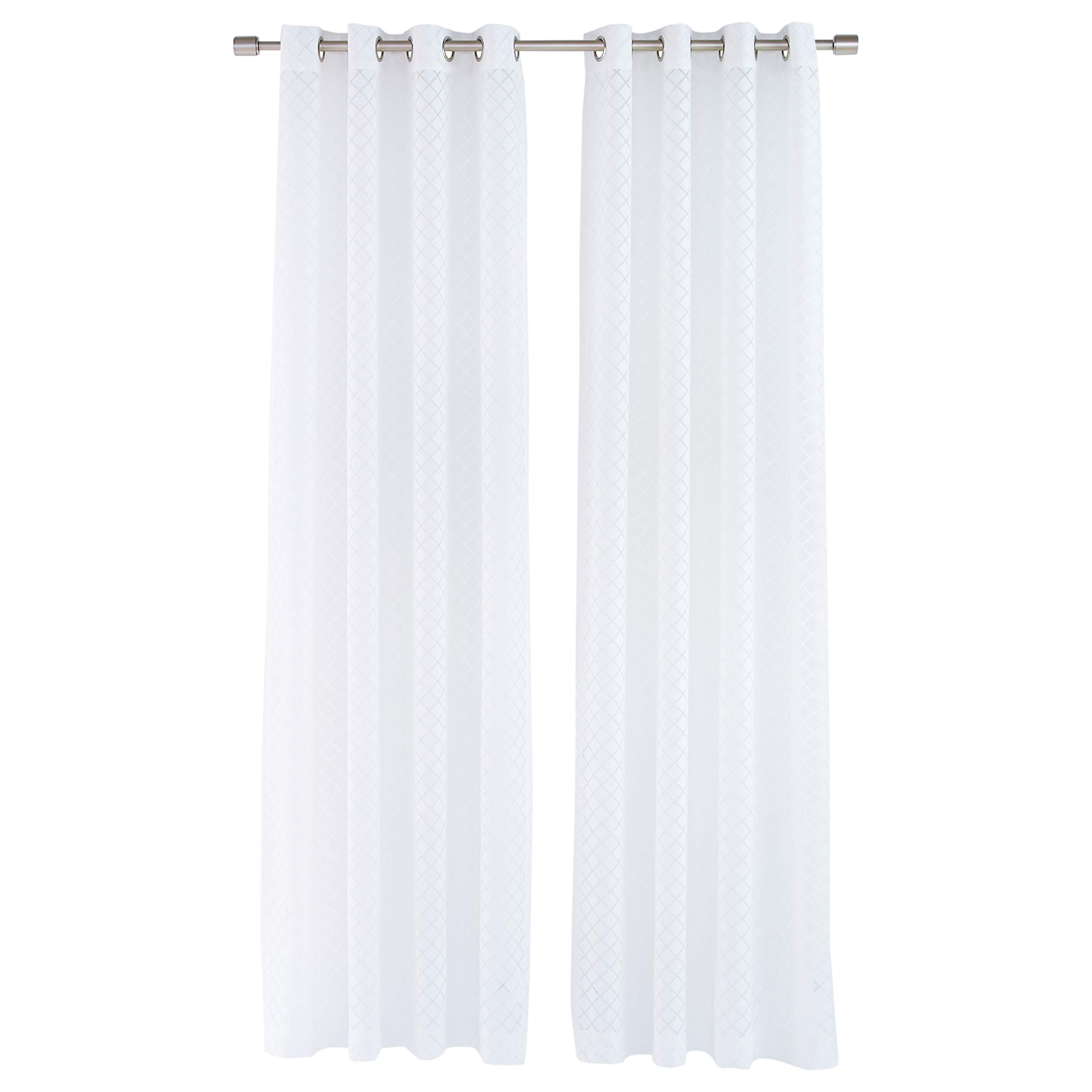 Amazon Basics Tende Velate 127x213 cm Avorio 2 Pezzi Trasparenti
