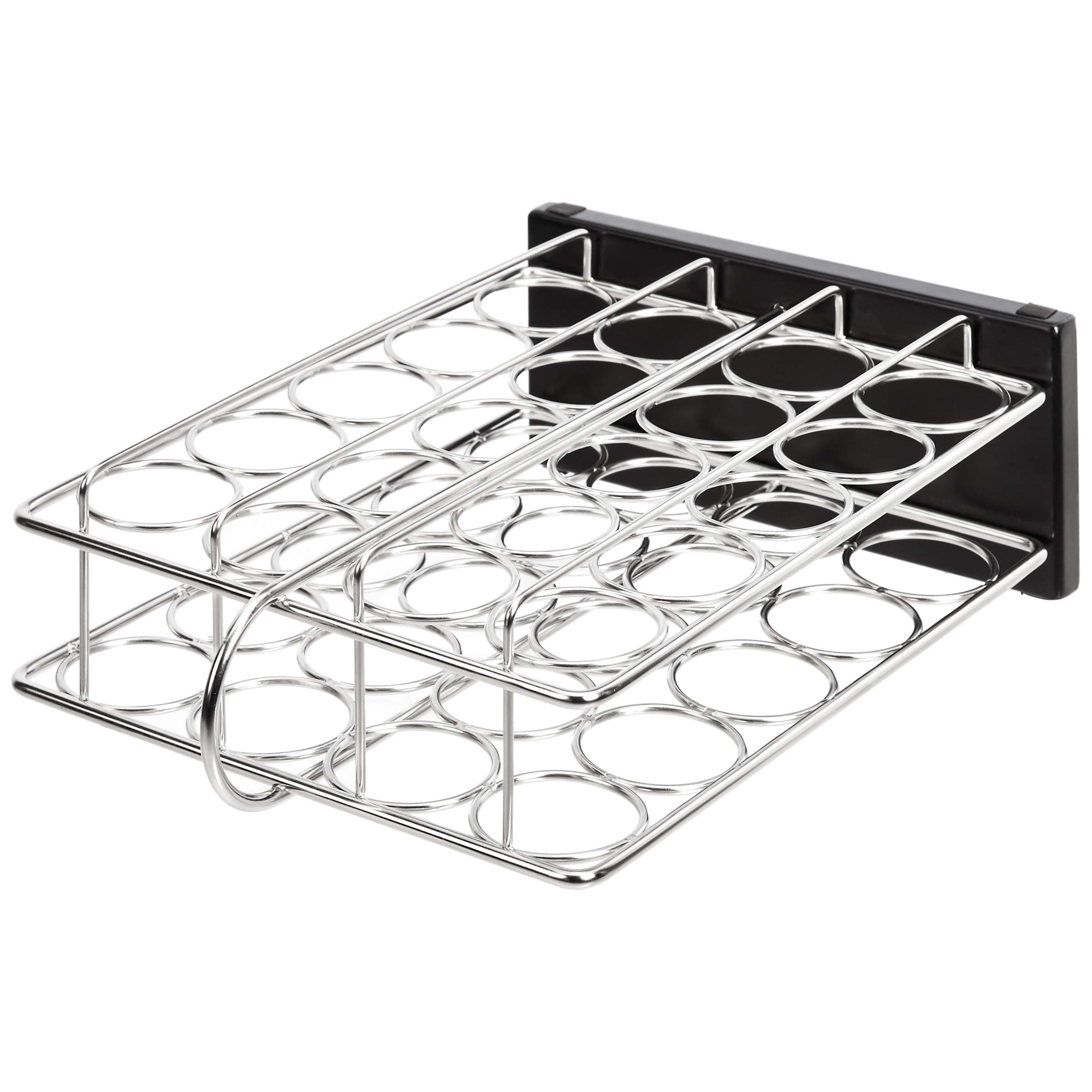 AmazonBasics Portaspezie Verticale Acciaio 20 Vasetti Argento