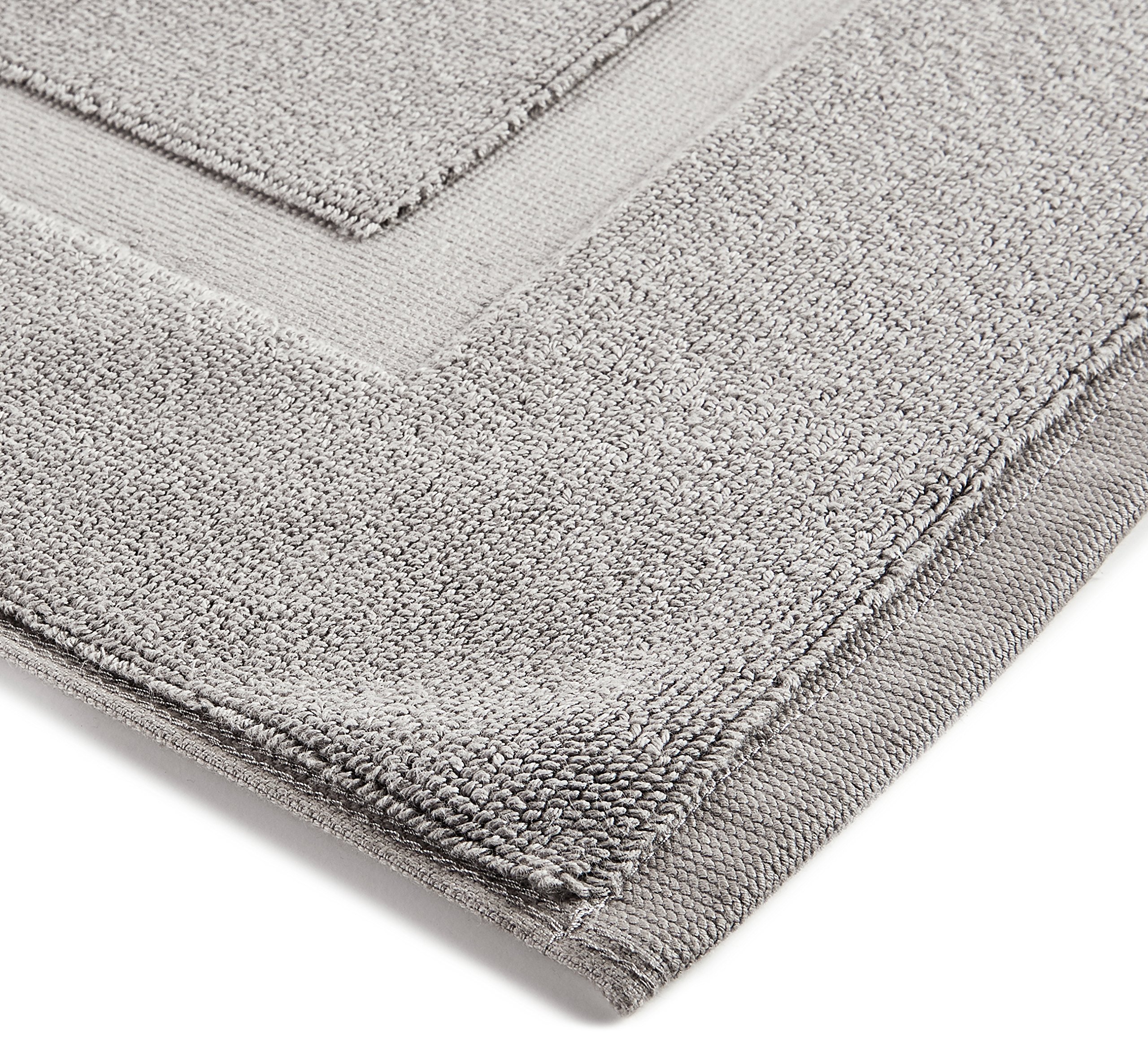 Amazon Basics tappetino bagno cotone grigio 51x79 cm