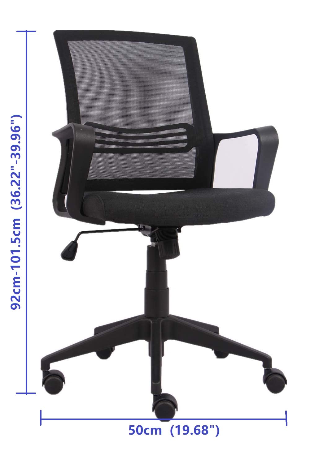 AmazonBasics Sedia Ufficio Ergonomica Girevole Nera regolabile