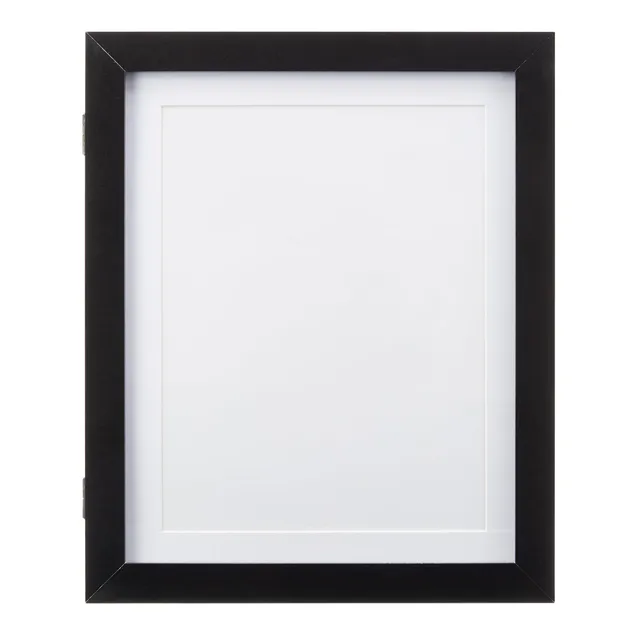 AmazonBasics Cornice in Legno Nera 25,4x31,7 cm con Passepartout
