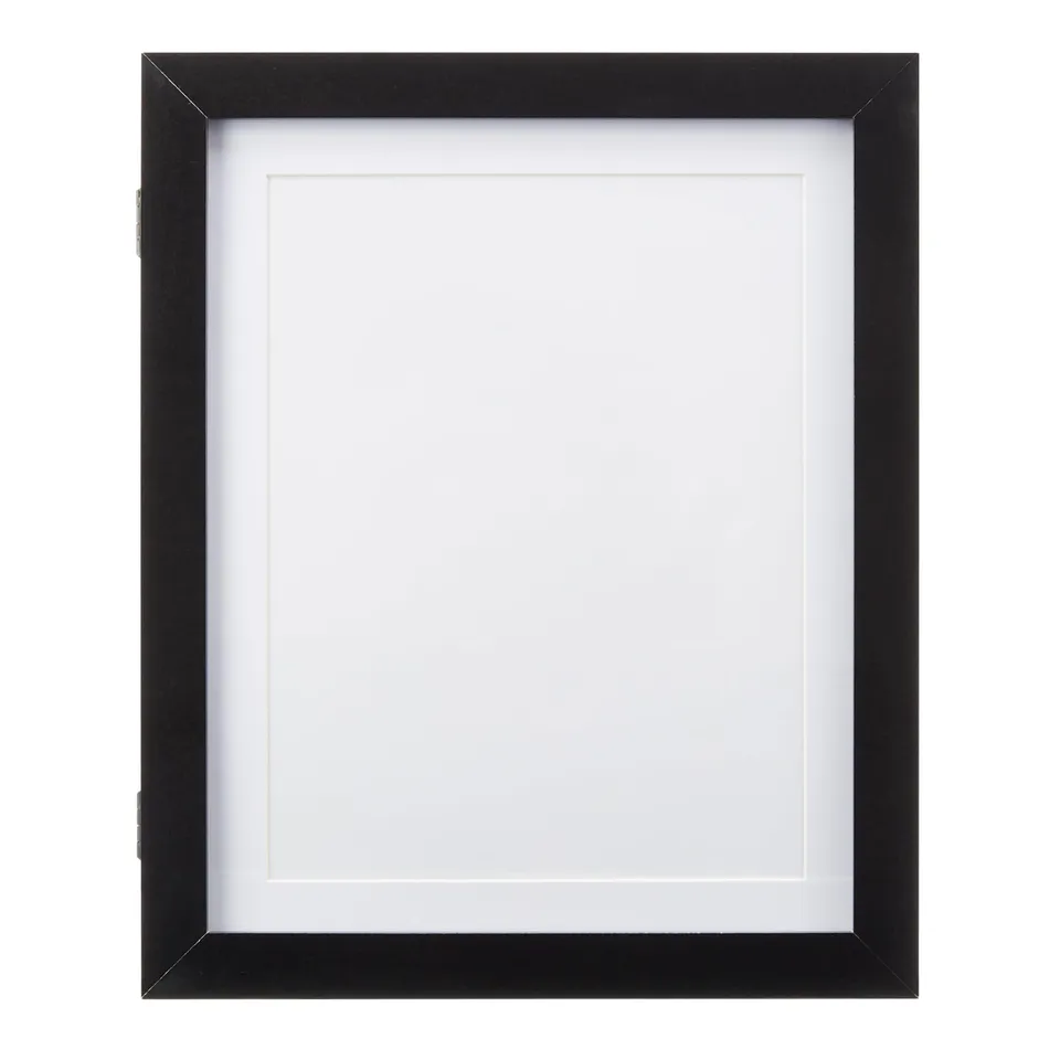 AmazonBasics Cornice in Legno Nera 25,4x31,7 cm con Passepartout