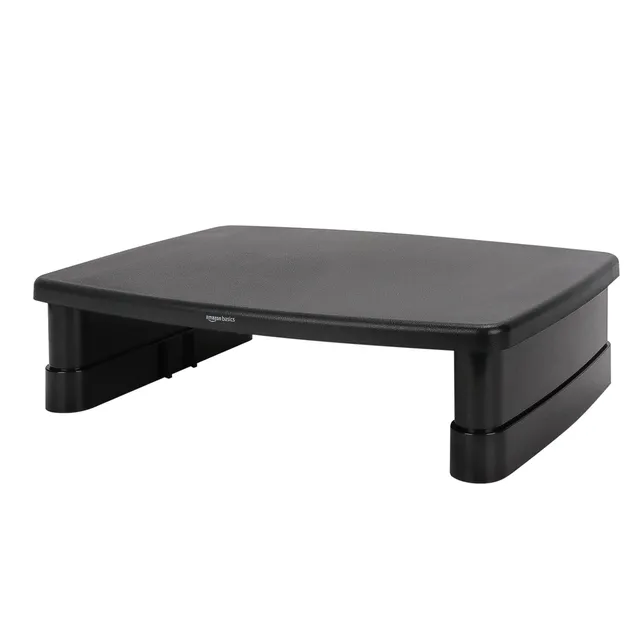 AmazonBasics Supporto Rialzato Monitor Nero 10kg regolabile