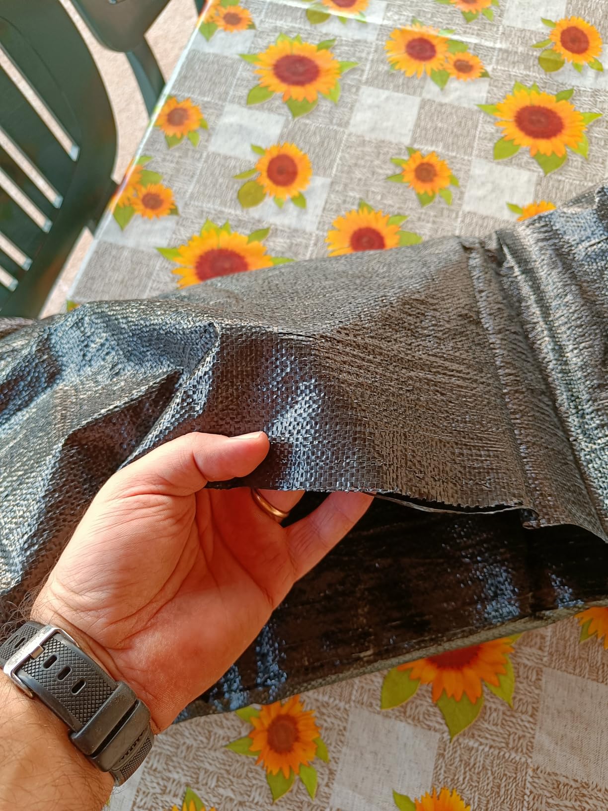 Amazon Basics Telo Pacciamatura Nero 0,9x15,2 m