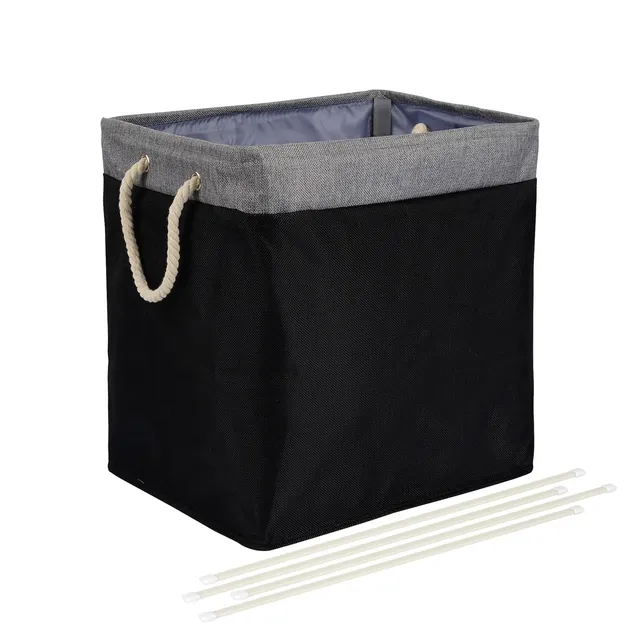 Amazon Basics cesto portabiancheria pieghevole 57L nero