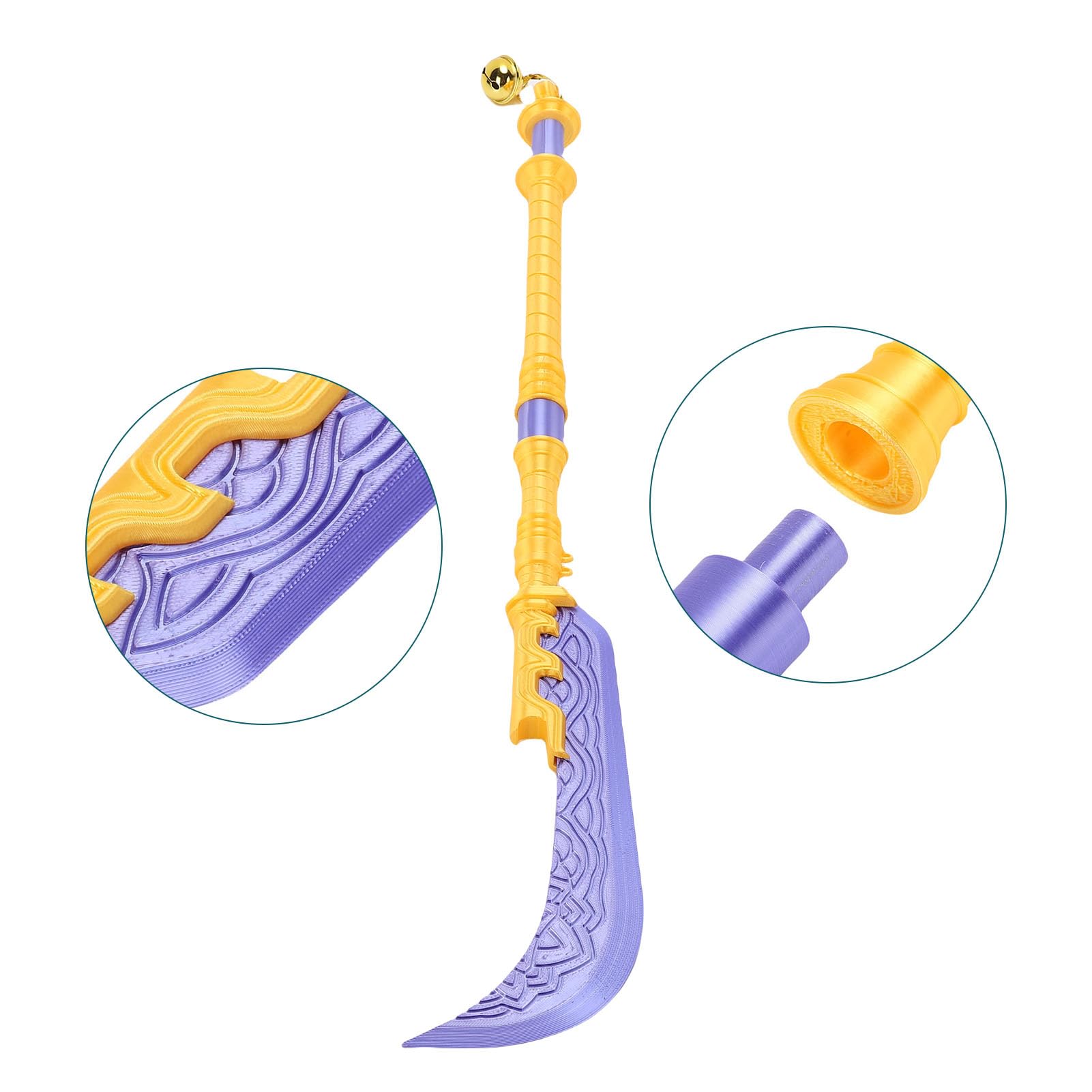 Elprico spada cosplay PLA 25 pollici 63,5 cm con cordino