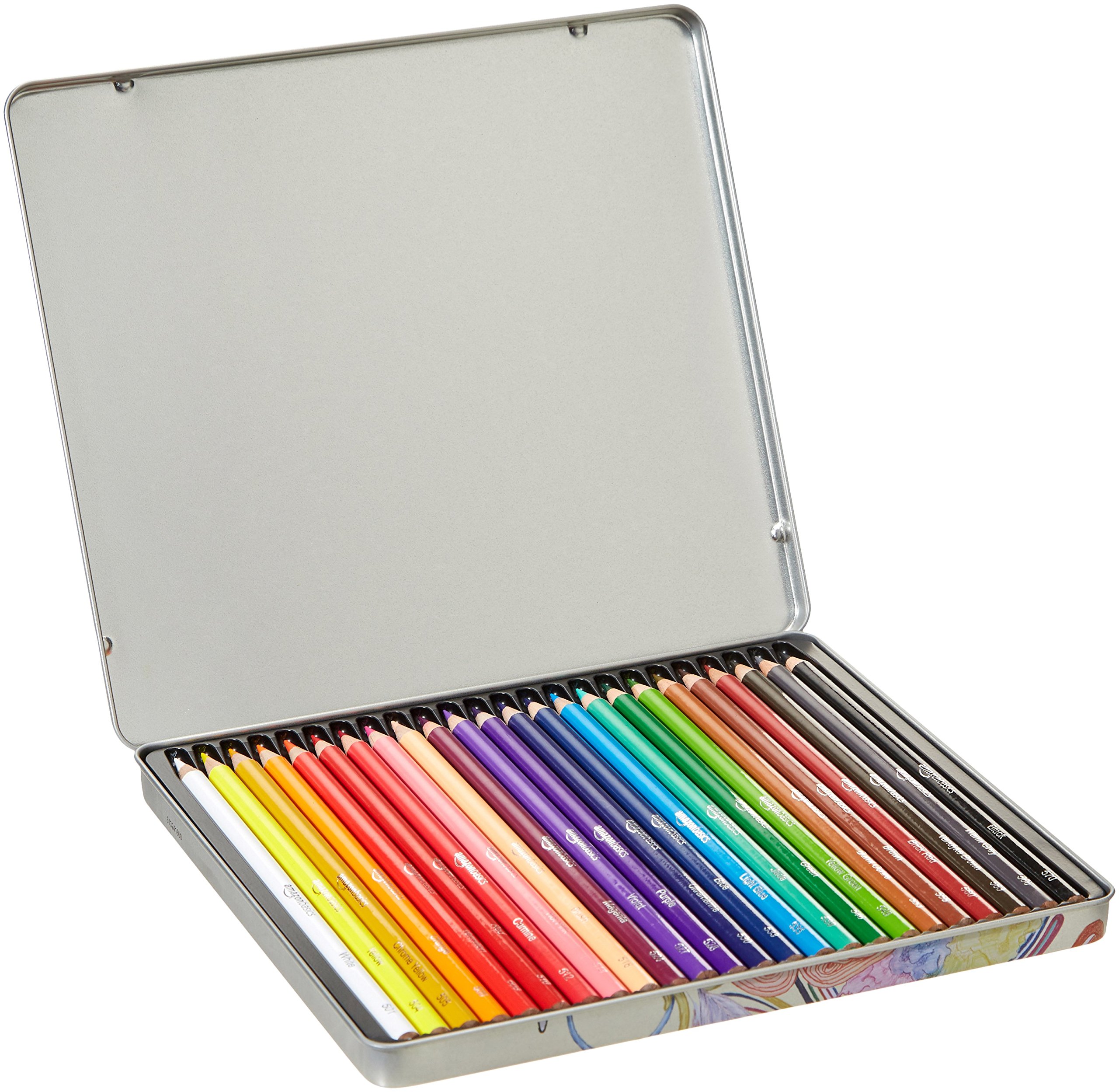 Amazon Basics Matite Colorate 24 Colori Set Scuola e Disegno