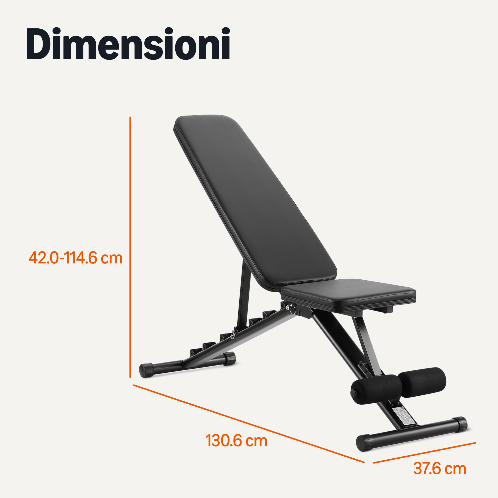 Amazon Basics Panca Pesi Regolabile Pieghevole Nera 299 kg